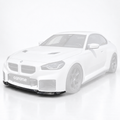 PARA BMW G87 M2 2023-26 FIBRA DE CARBONO REAL 1 PIEZA PARACHOQUES DELANTERO LABIO DIVISOR