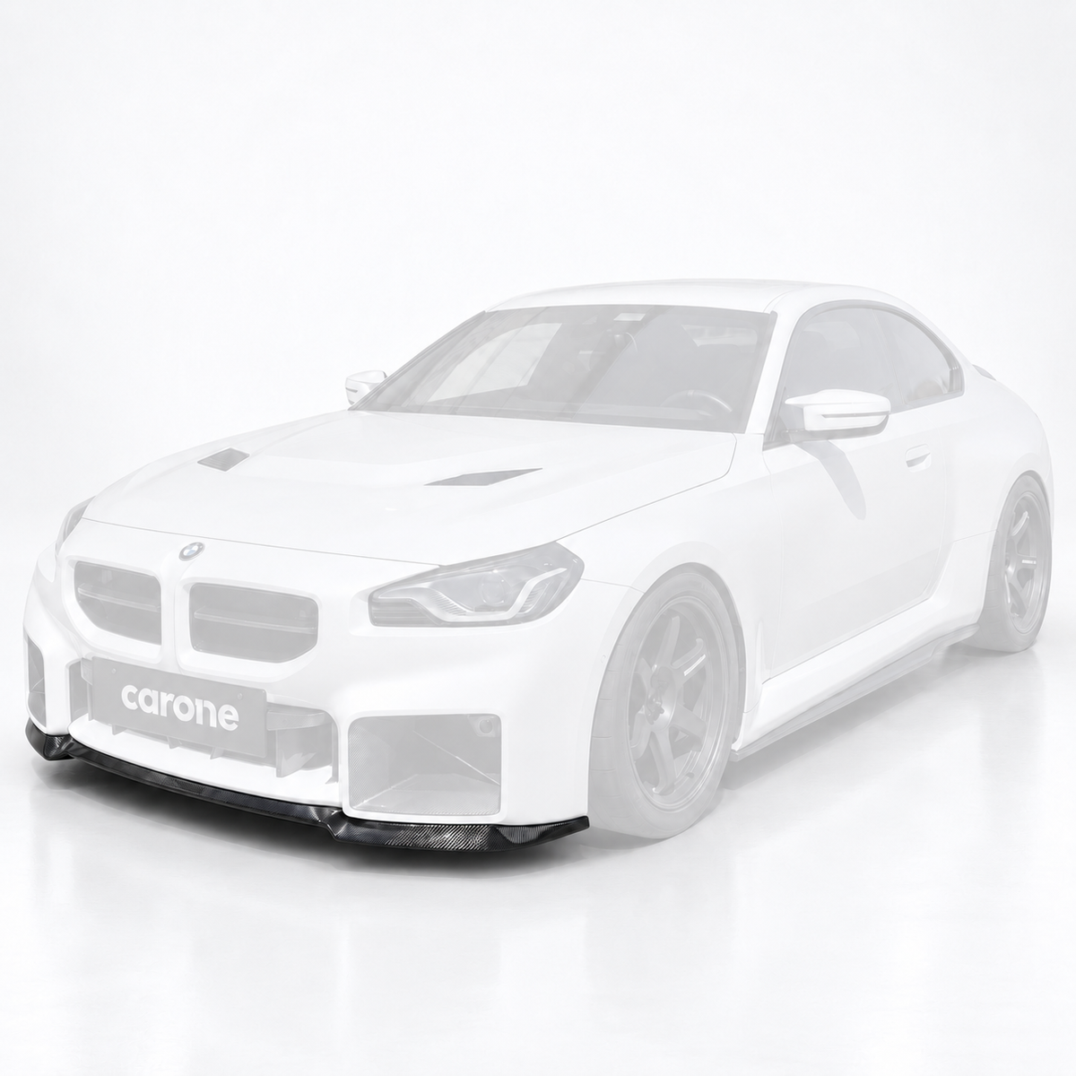PARA BMW G87 M2 2023-26 FIBRA DE CARBONO REAL 1 PIEZA PARACHOQUES DELANTERO LABIO DIVISOR