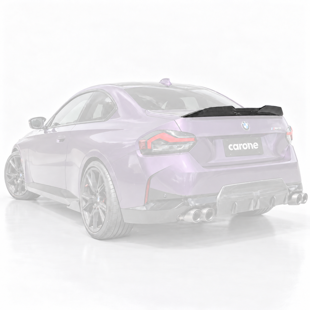 PARA BMW G42 SERIE 2 2022-2026 M240i G87 M2 ESTILO MP ALERÓN MALETERO FIBRA CARBONO