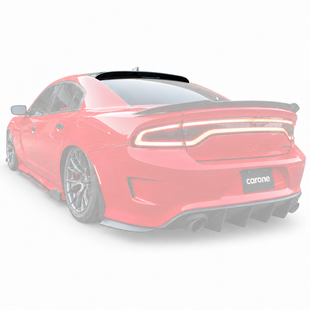 ALERÓN DE TECHO VENTANA TRASERA NEGRO BRILLANTE PARA DODGE CARGADOR SRT SCAT DUCKBILL 2011-23