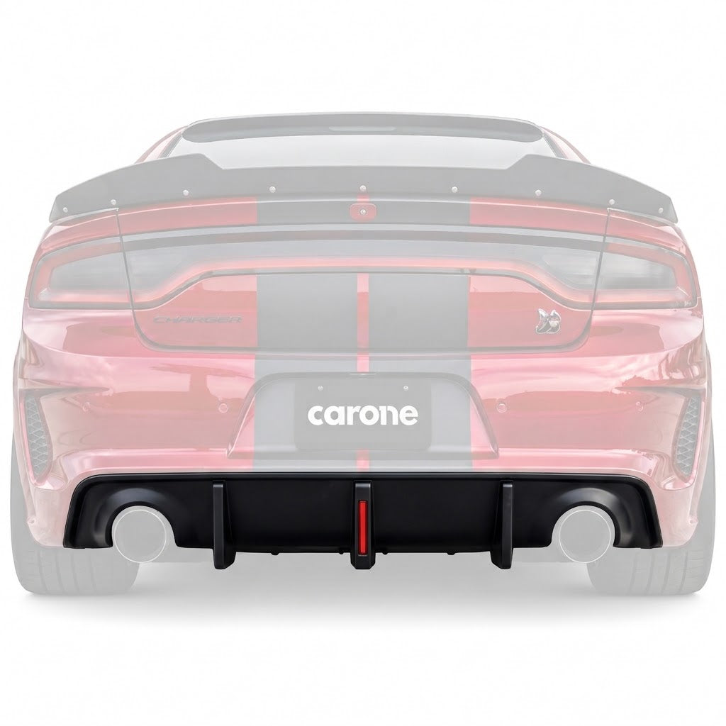 Difusor de parachoques trasero LED aleta de tiburón de carrocería ancha Dodge Charger OEM SRT 2020-2023