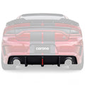 Difusor de parachoques trasero LED aleta de tiburón de carrocería ancha Dodge Charger OEM SRT 2020-2023