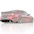 Difusor de parachoques trasero LED de carrocería Widebody para Dodge Charger 20-23+pala de extensión lateral .