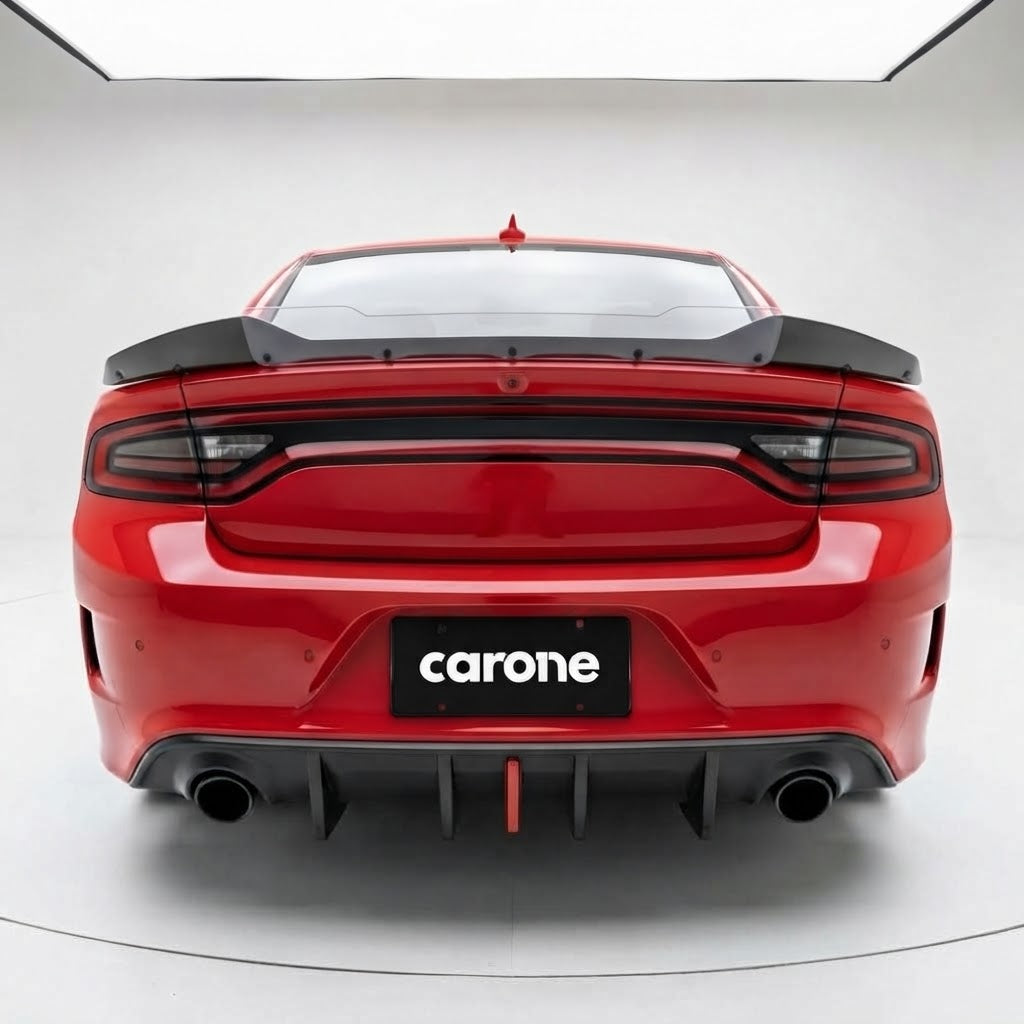 Paquete Scat negro mate Dodge Charger SXT 2015-2023 Difusor de parachoques trasero