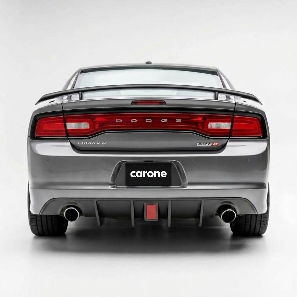 Dodge Charger SRT 2012-14 Difusor de parachoques trasero de doble escape con reflector rojo