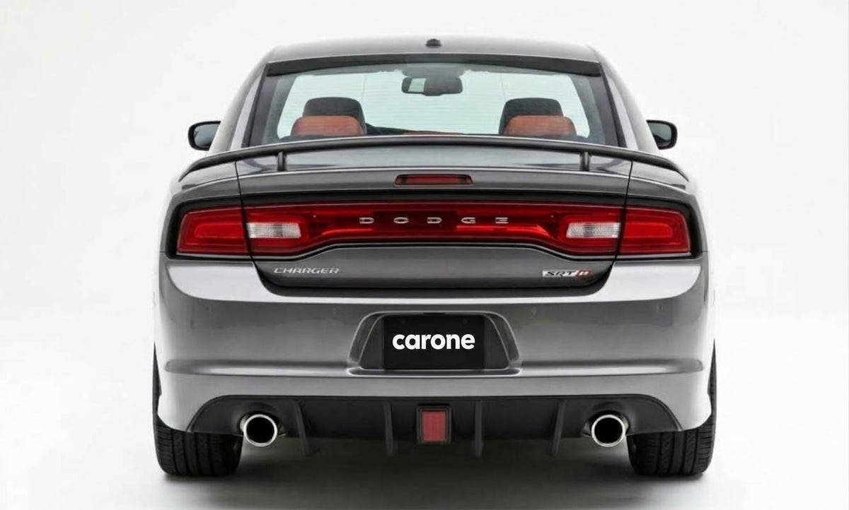 Dodge Charger SRT 2012-14 Difusor de parachoques trasero de doble escape con reflector rojo