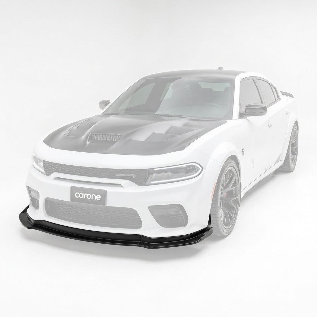 Dodge Charger SRT 20-23 WideBody estilo H winglet mate negro parachoques delantero labio