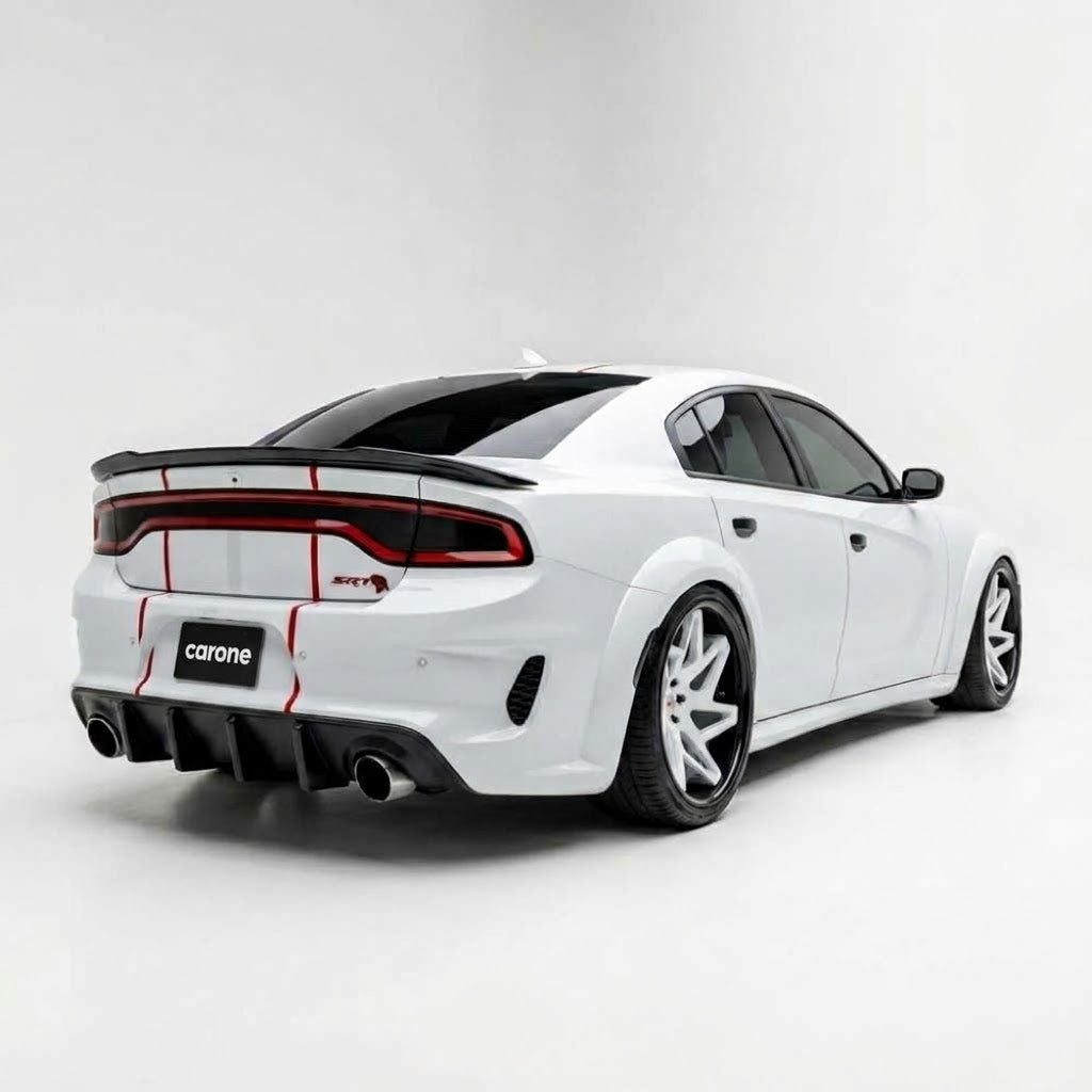 Dodge Charger SRT 2020-2023 Cenefa difusora parachoques trasero aleta de tiburón carrocería WideBody