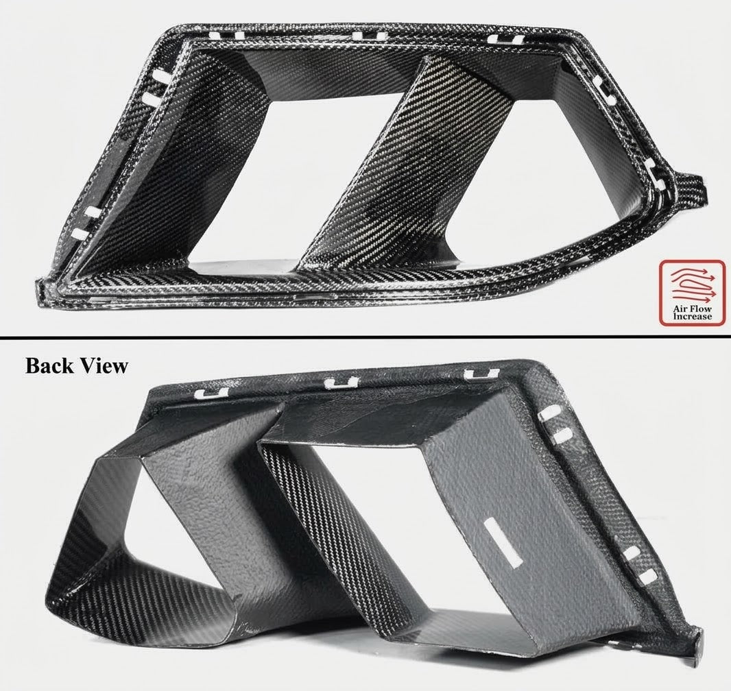 PARA BMW G80 G82 M3 M4 2021-26 FIBRA CARBONO MOJADO PARACHOQUES DELANTERO CONDUCTO AIRE REPUESTO