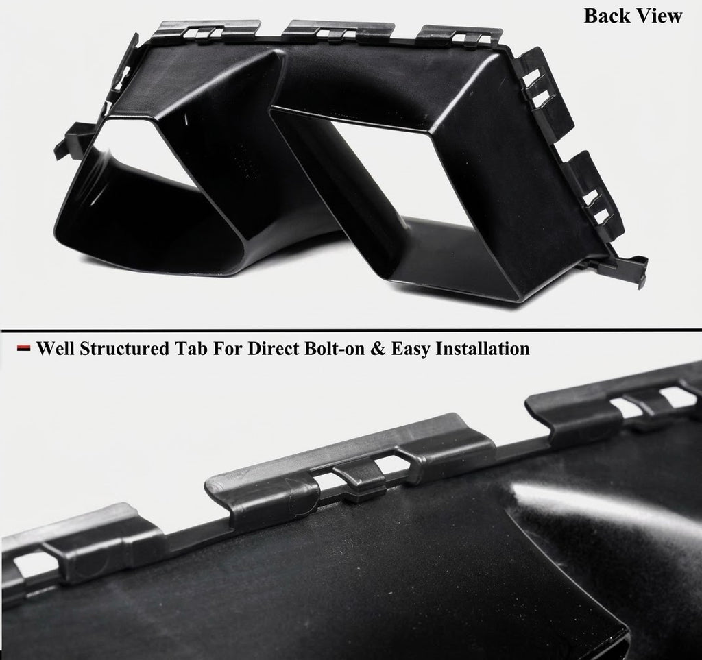 PARA BMW G80 G82 G83 M3 M4 2021-26 NEGRO BRILLANTE PARACHOQUES DELANTERO CONDUCTO AIRE REPUESTO