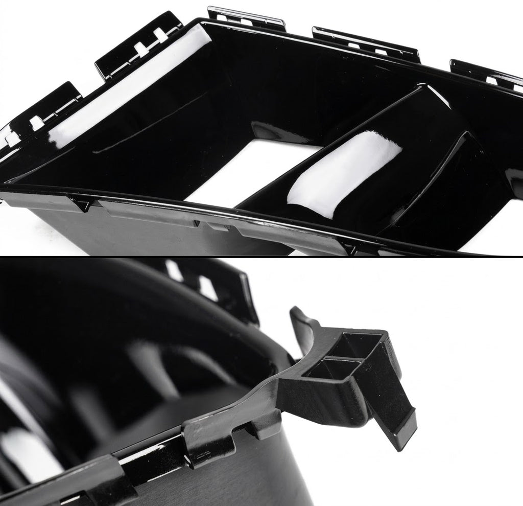 PARA BMW G80 G82 G83 M3 M4 2021-26 NEGRO BRILLANTE PARACHOQUES DELANTERO CONDUCTO AIRE REPUESTO