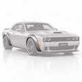 KIT DE LLAMARADAS DE GUARDABARROS ESTILO DEMONIO PARA 15-23 DODGE CHALLENGER V6 3,6 L SXT GT