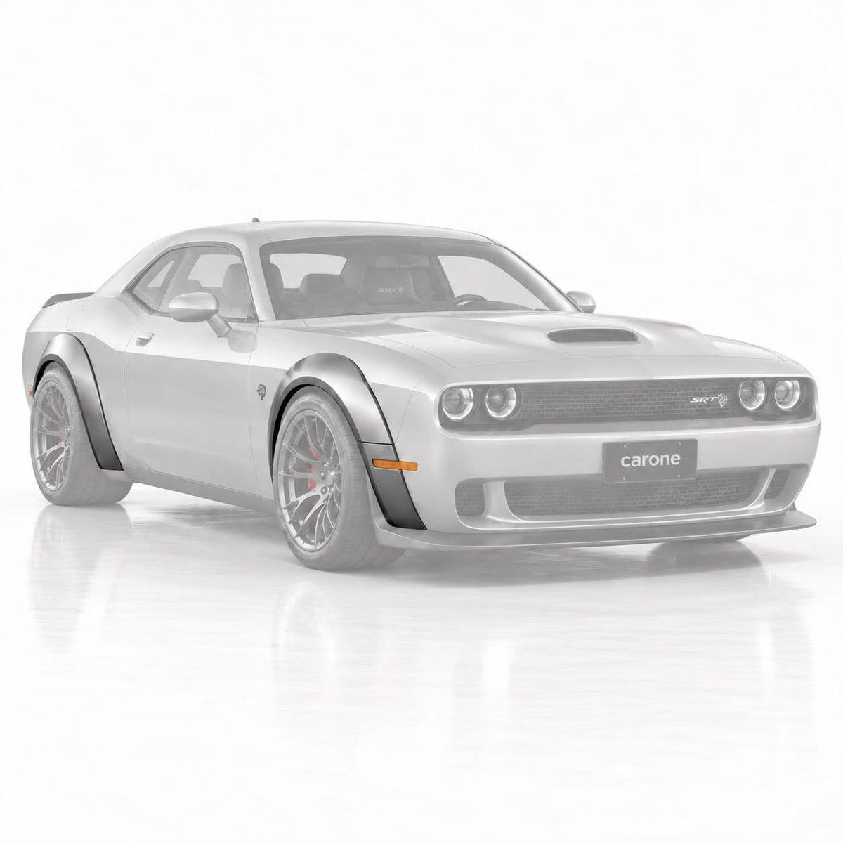 KIT DE LLAMARADAS DE GUARDABARROS ESTILO DEMONIO PARA 15-23 DODGE CHALLENGER V6 3,6 L SXT GT