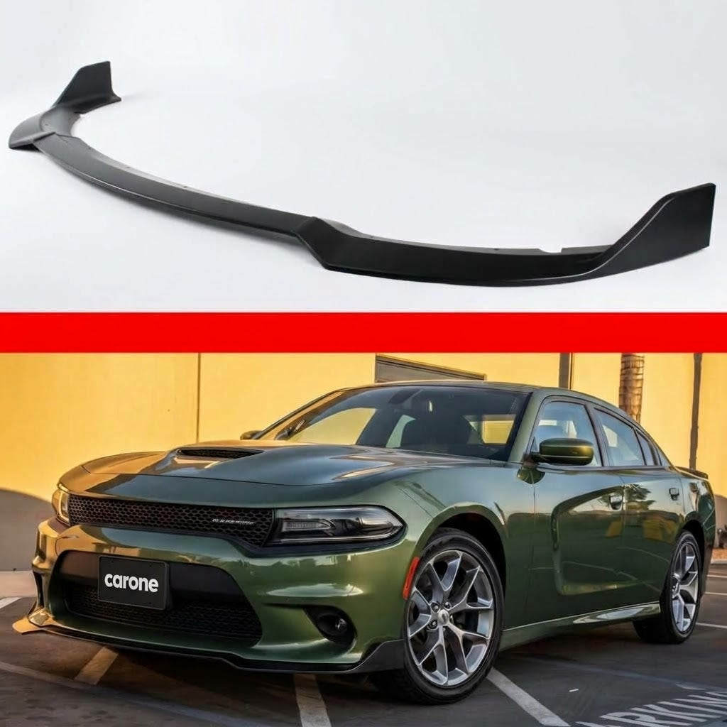 Kit de labios de parachoques delantero negro mate para Dodge Charger SRT Hellcat Scat Pack 2015-23