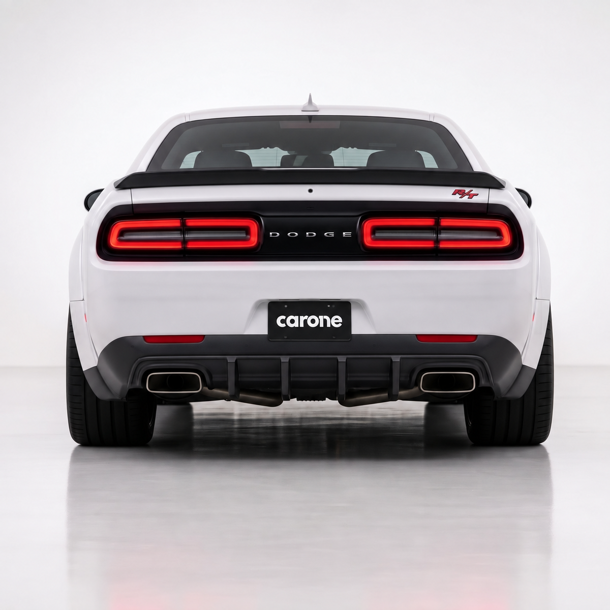Cenefa difusora de parachoques trasero aleta de tiburón para Dodge Challenger Performance GT/SXT 2015-23