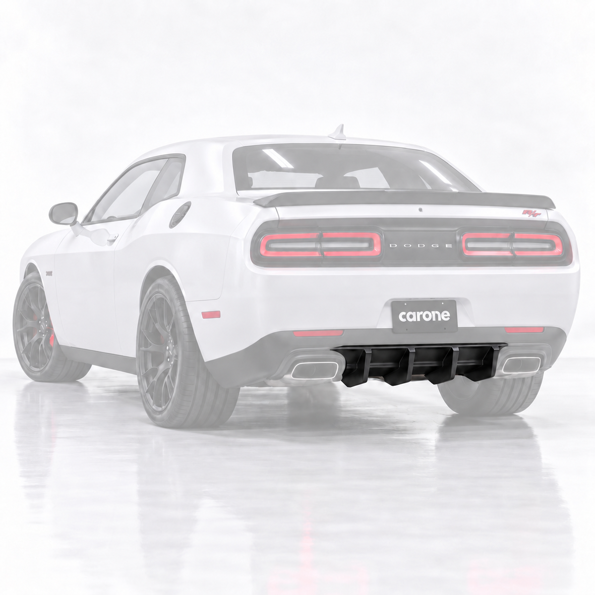 Cenefa difusora de parachoques trasero aleta de tiburón para Dodge Challenger Performance GT/SXT 2015-23