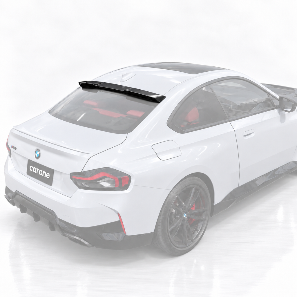Alerón de techo ventana trasera de fibra de carbono estilo V para BMW G42 2 Series G87 M2 22-26