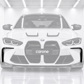 Parachoques delantero de fibra de carbono para BMW G80 G82 M3 M4 2021-26 adorno embellecedor cubierta colmillo-