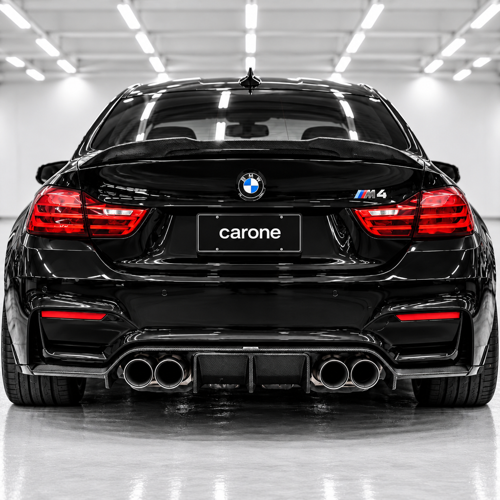 PARA BMW F82 M4 2015-20 ESTILO PSM HIGH KICK FIBRA DE CARBONO MALETERO TAPA ALERÓN