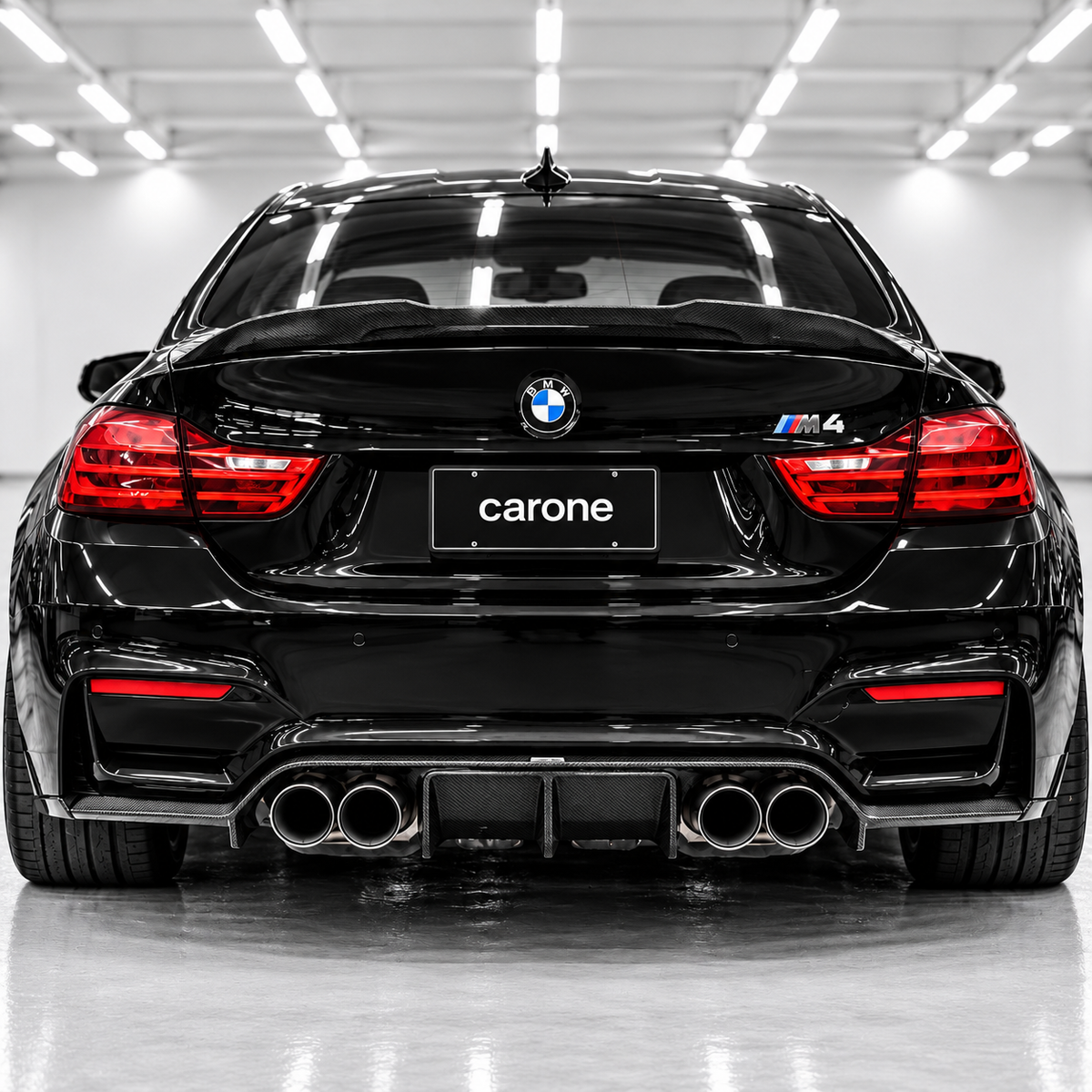 PARA BMW F82 M4 2015-20 ESTILO PSM HIGH KICK FIBRA DE CARBONO MALETERO TAPA ALERÓN