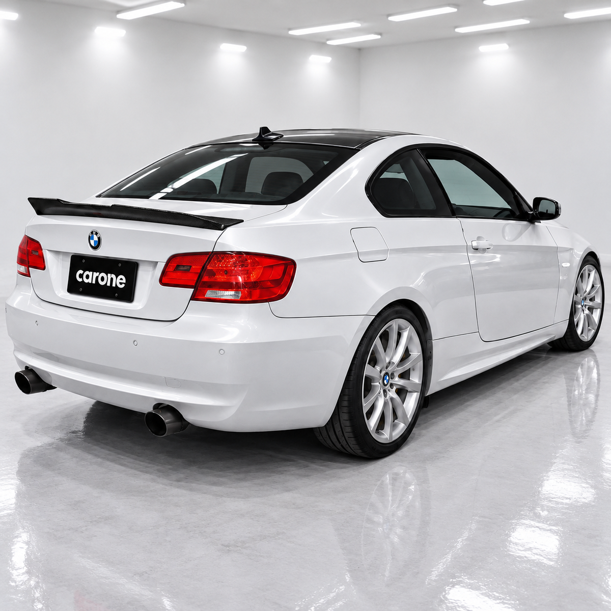 Alerón de malitero de fibra de carbono Highkick para BMW E92 M3 335i 328i V2 2007-12
