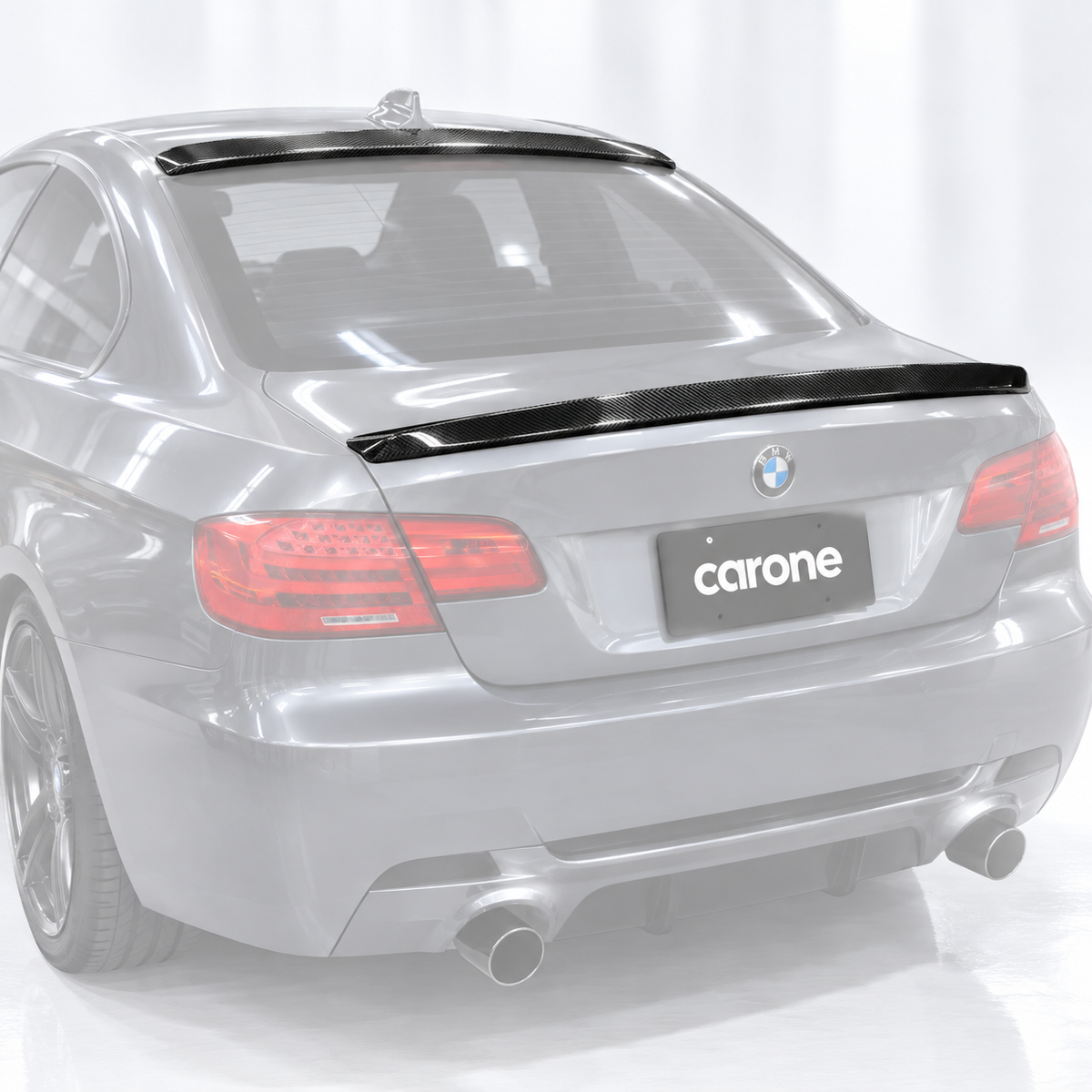 ALERÓN TECHO TRASERO FIBRA CARBONO + TAPA ESTILO RENDIMIENTO PARA BMW E92 M3 CUPÉ