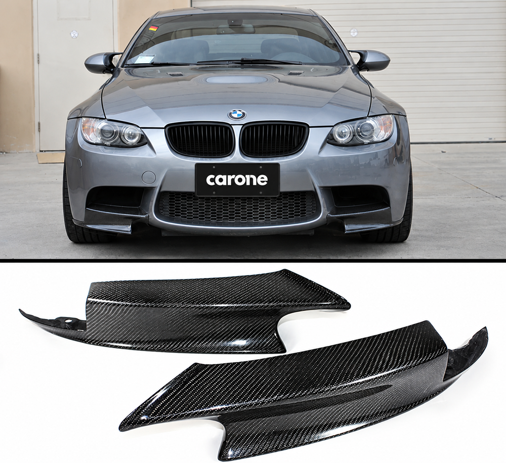 LABIO ALERÓN PARACHOQUES DIVISOR DELANTERO FIBRA CARBONO NEGRO PARA BMW E90 E92 E93 M3 07-13-
