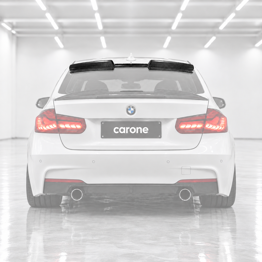 PARA BMW F80 M3 F30 328i V3 ALERÓN TECHO VENTANA TRASERA FIBRA CARBONO HIGH KICK 14-19