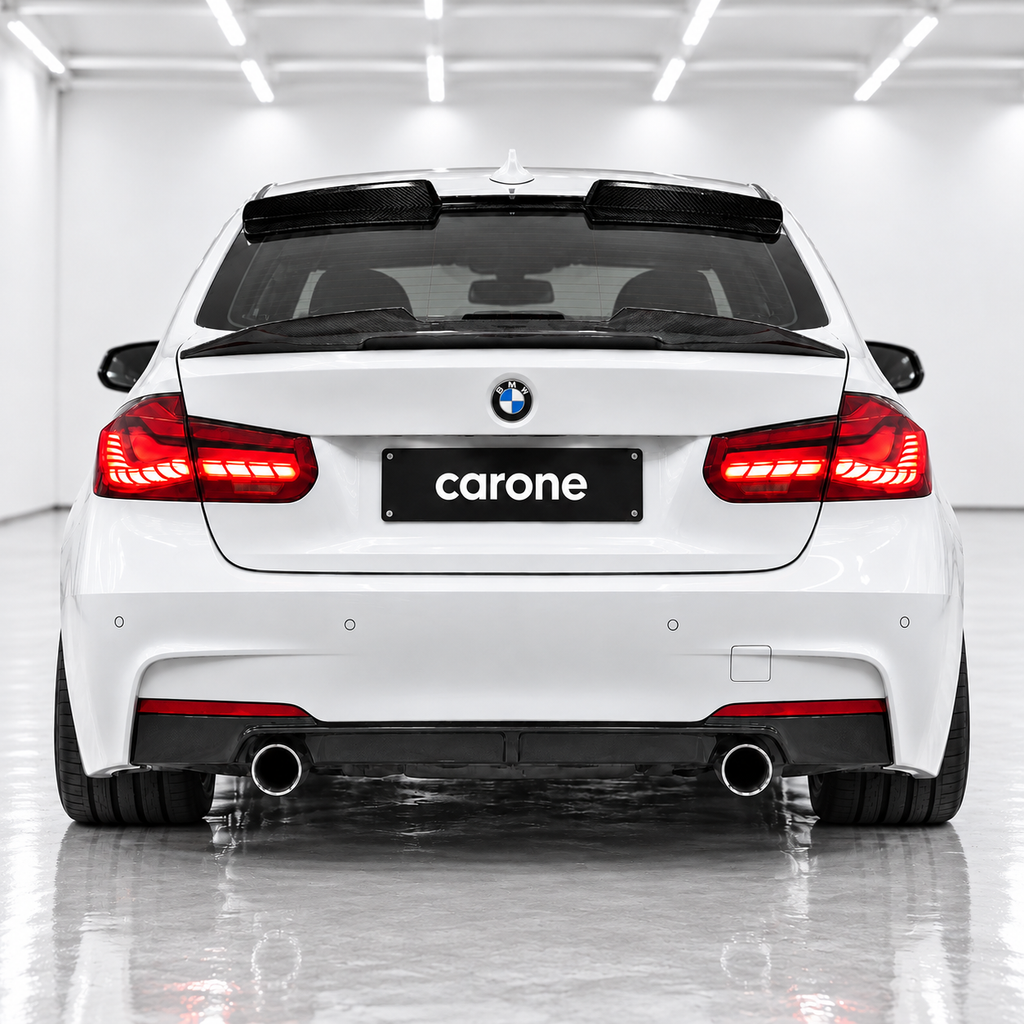 PARA BMW F80 M3 F30 328i V3 ALERÓN TECHO VENTANA TRASERA FIBRA CARBONO HIGH KICK 14-19