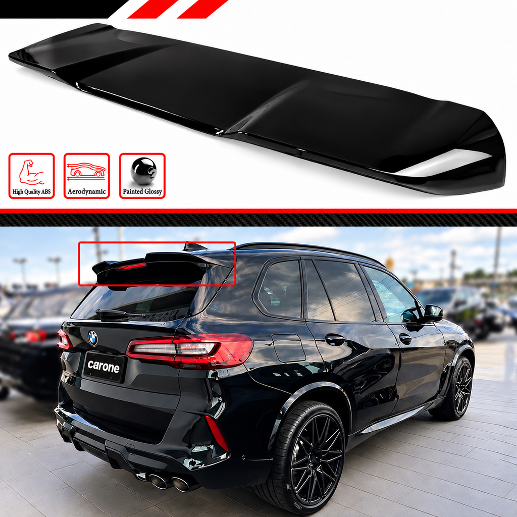 PARA BMW G05 X5 F95 X5M ESTILO MP 19-25 NEGRO BRILLANTE TECHO EXTENDIDO ALERÓN TAPA ALA