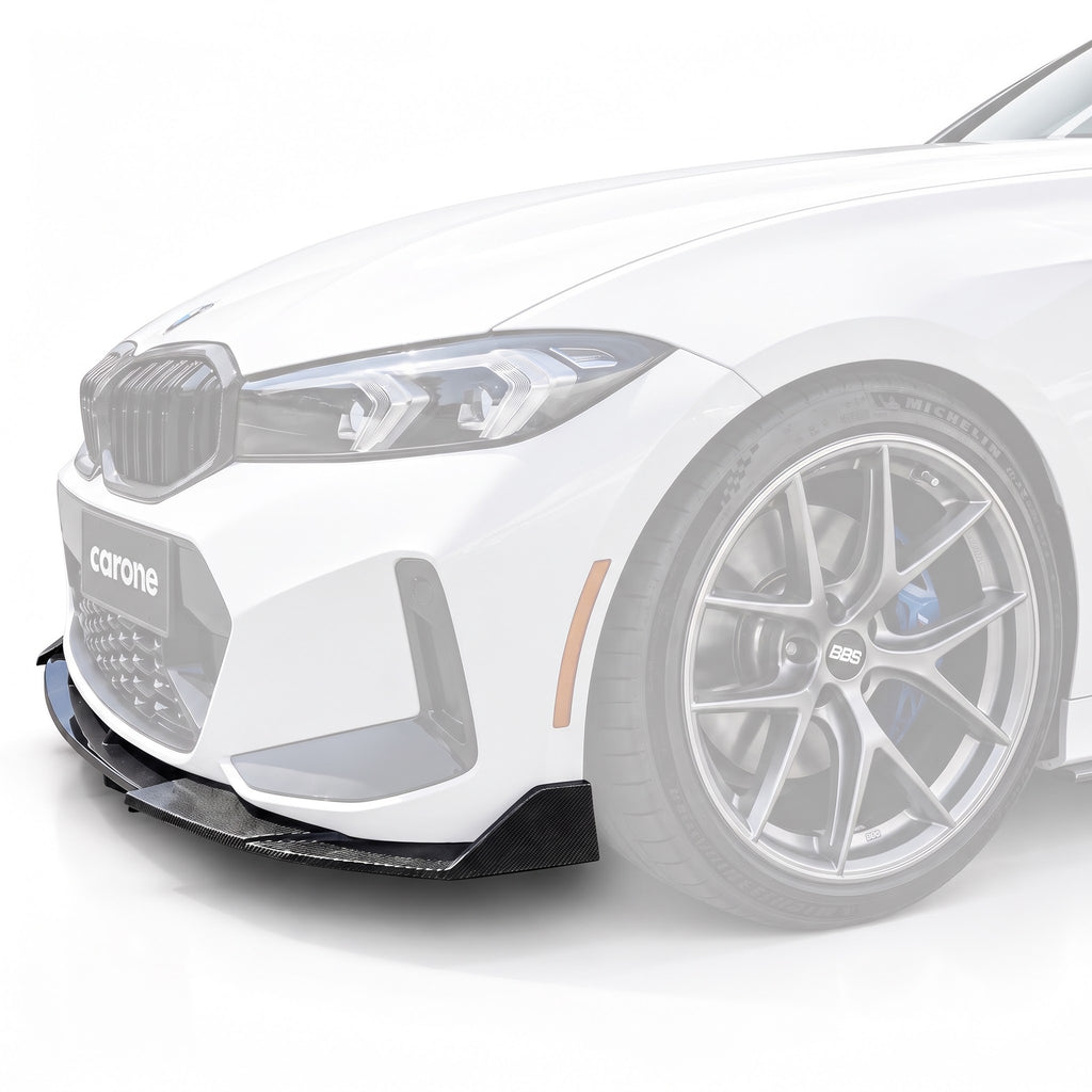 LABIO DE PARACHOQUES DELANTERO DE FIBRA DE CARBONO REAL ESTILO LCI CTM V 23-26 BMW M340I 330I G20