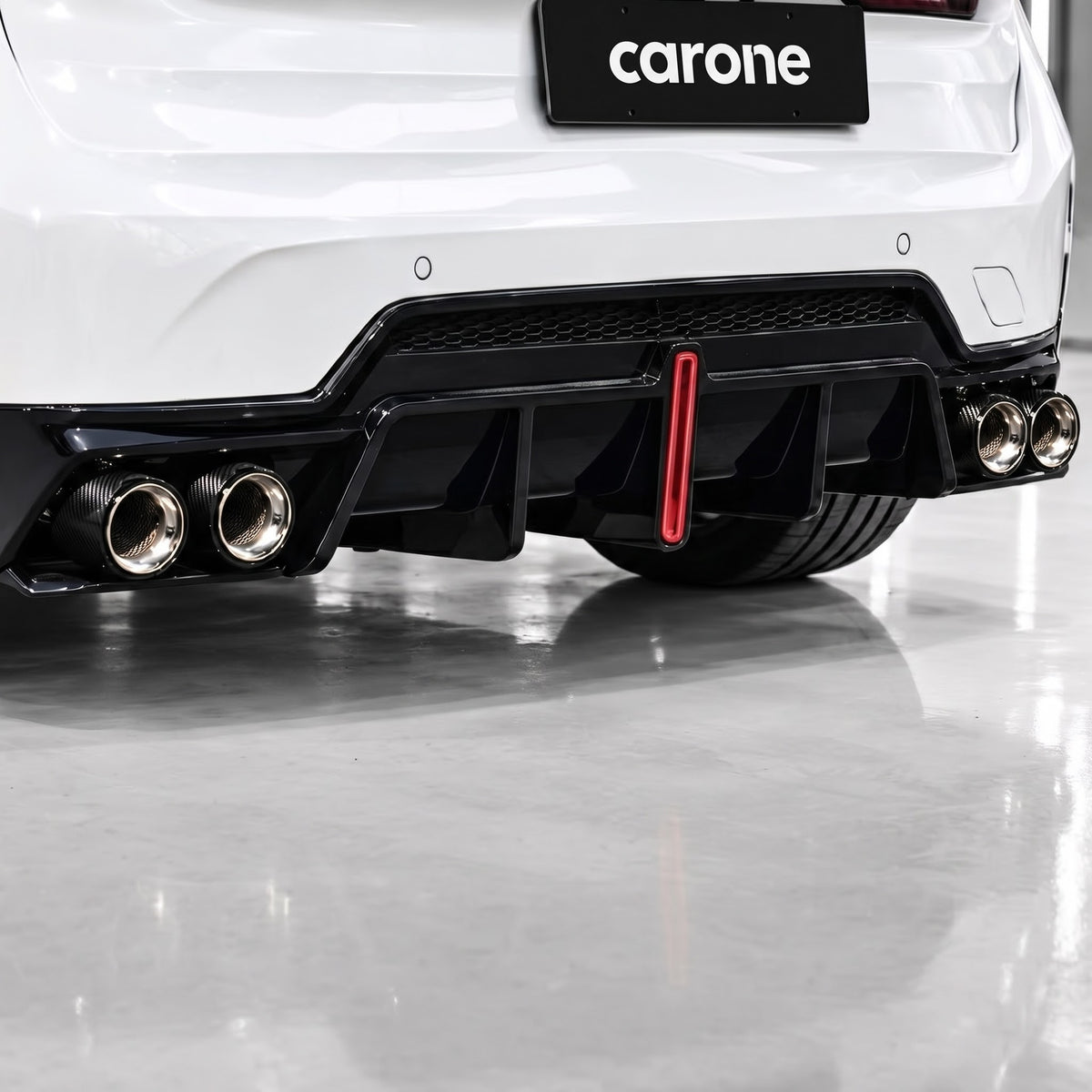 PARA BMW M240i M440i M550i Z4 M40i FIBRA DE CARBONO ACERO INOXIDABLE CUADDRUPLE ESCAPE PUNTA