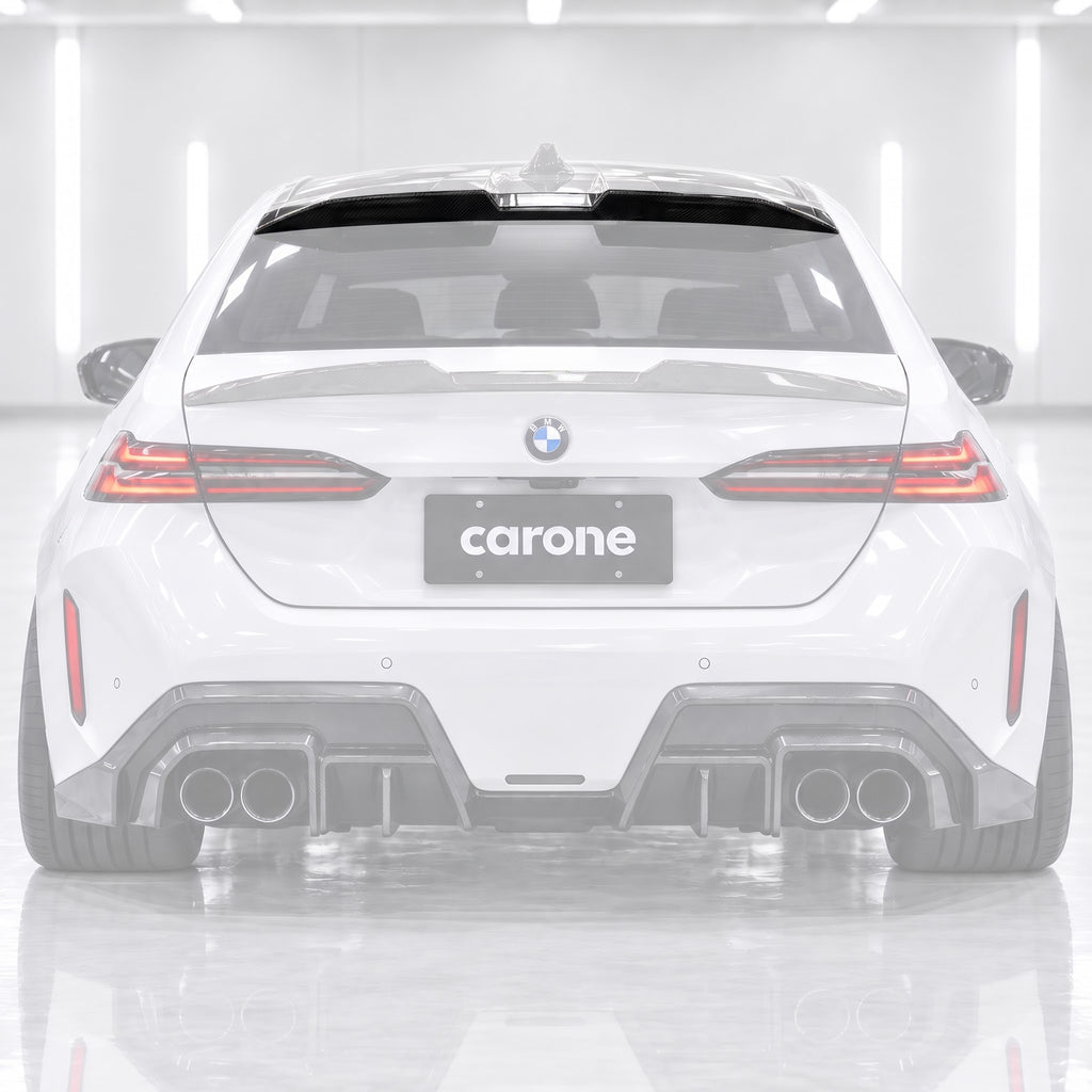 ALERÓN DE TECHO VENTANA TRASERA DE FIBRA DE CARBONO ESTILO SQ PARA BMW G60 530I G90 M5 2024-2027