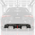 DIFUSOR TRASERO DE FIBRA DE CARBONO PARA BMW G80 M3 G82 G83 M4 21-26 CON LUZ LED