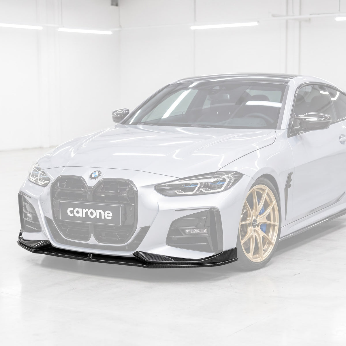 DIVISOR DE LABIOS DE PARACHOQUES DELANTERO DE FIBRA DE CARBONO ESTILO CA PARA BMW G22 G23 430I M440I 21-26