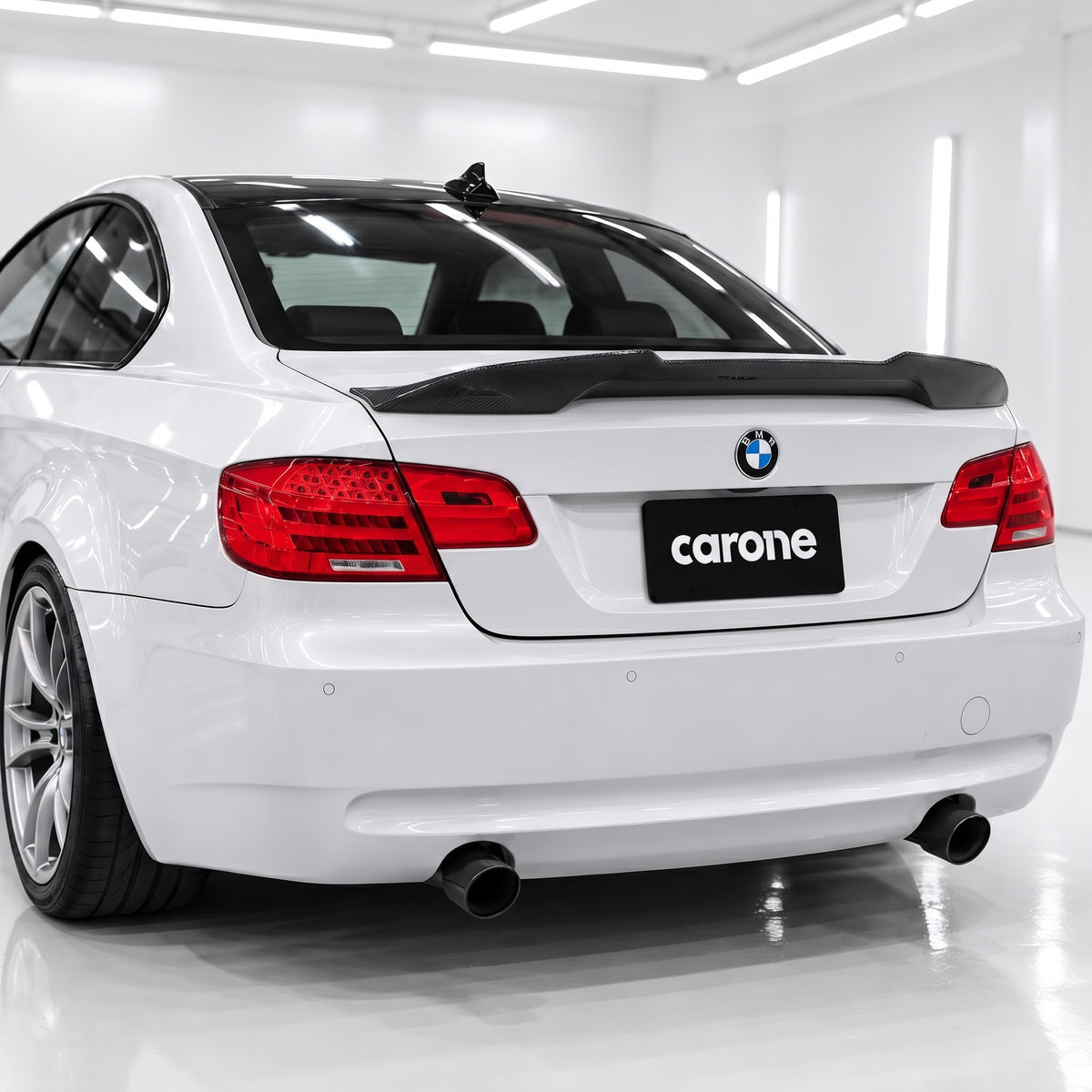 ALERON DE MALETERO DE FIBRA DE CARBONO HIGHKICK PARA BMW E92 M3 335i 328i V2 2007-12