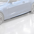 EXTENSIÓN DE FALDÓN LATERAL DE FIBRA DE CARBONO ESTILO MAX DE 2 PUERTAS PARA BMW G22 G23 430I M440I 21-26