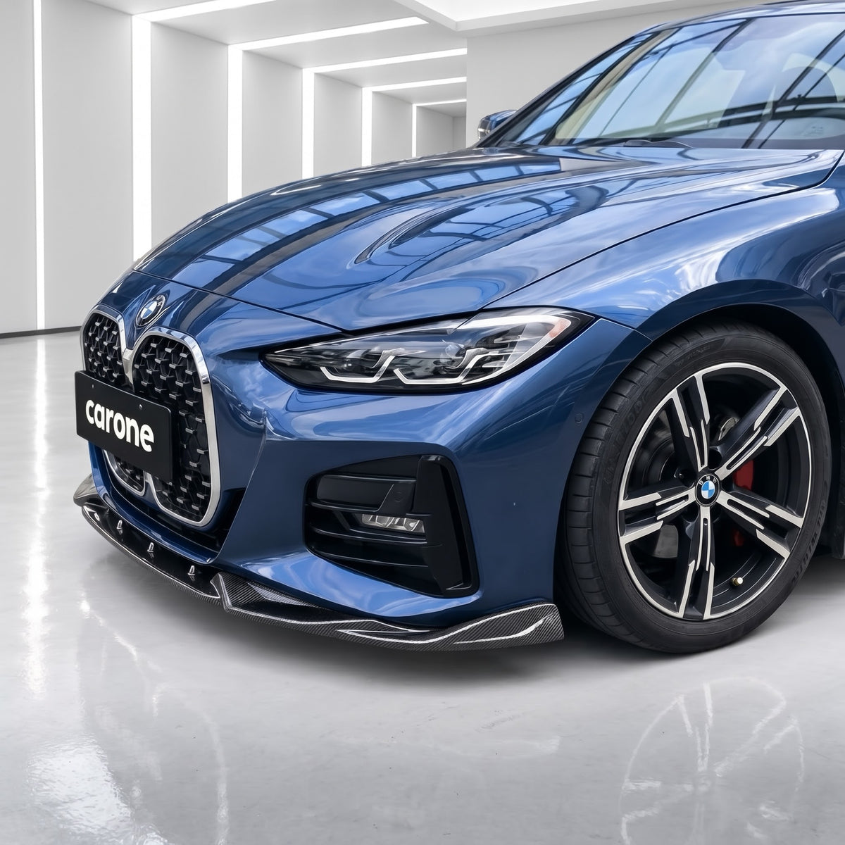 LABIO DE PARACHOQUES DELANTERO DE FIBRA DE CARBONO REAL ESTILO MAX PARA BMW G22 G23 430I M440I 2021-26