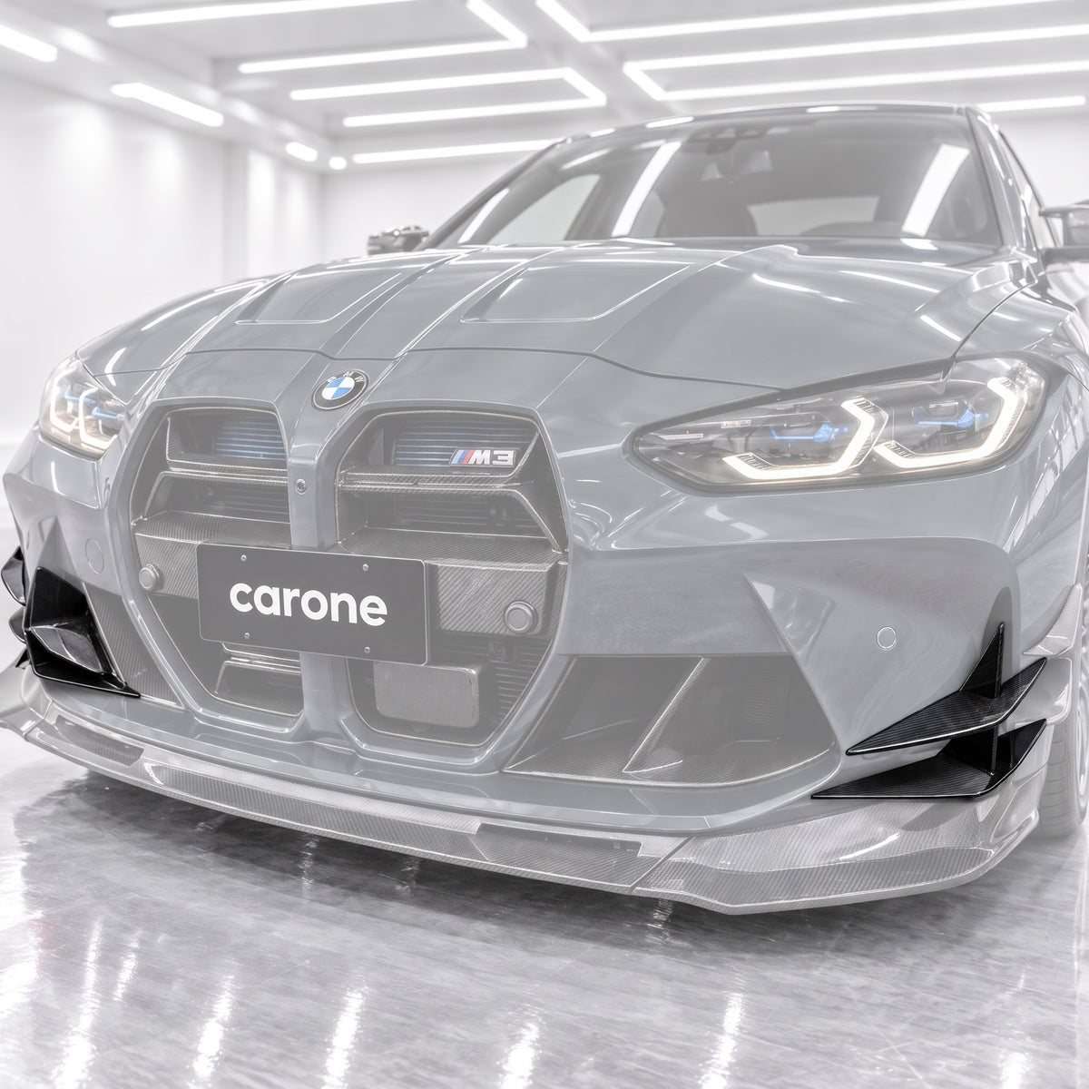 PARACHOQUES DE FIBRA DE CARBONO PARA BMW G80 M3 G82 G83 M4 2021-2026 ALETAS AERO CANARD