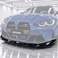 KIT DE LABIOS DE PARACHOQUES DELANTERO NEGRO BRILLANTE ESTILO RENDIMIENTO BMW G80 M3 G82 M4 21-26