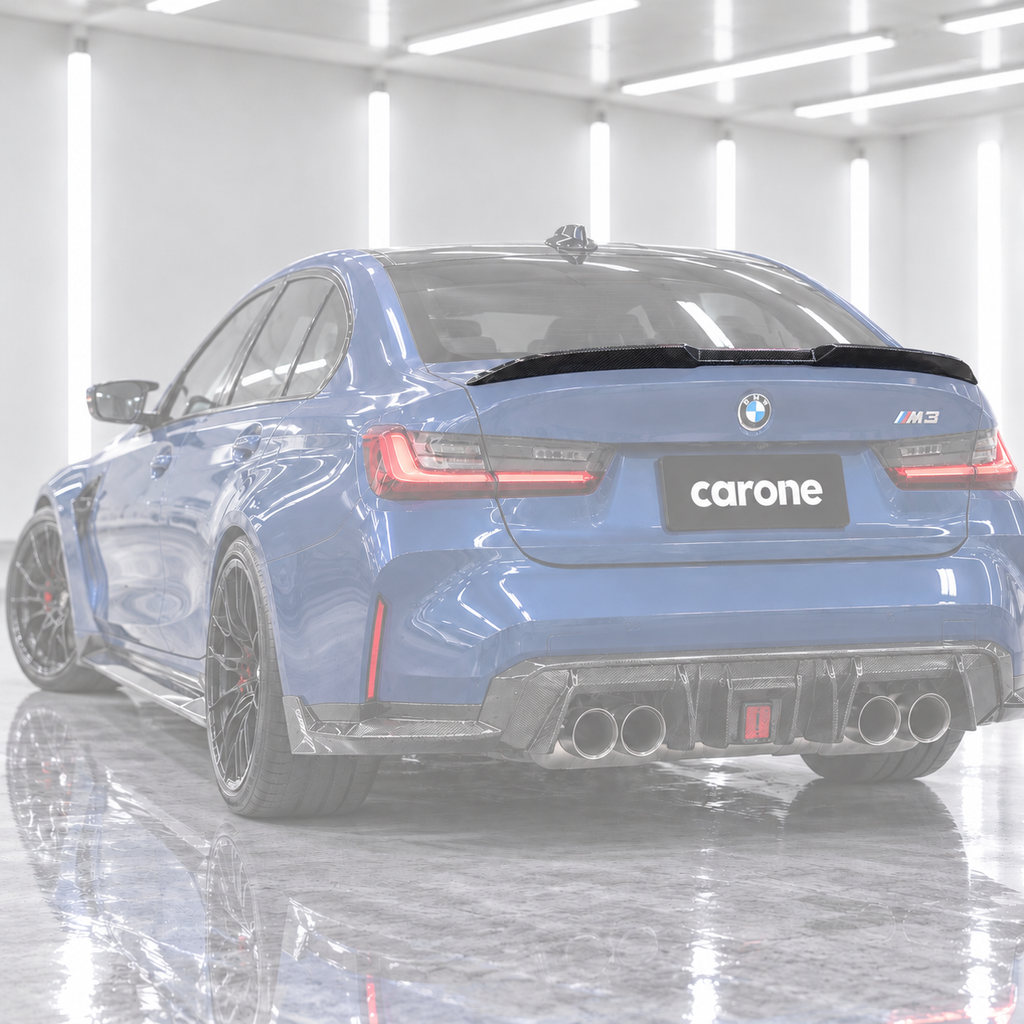 PARA BMW G20 330i G80 M3 19-26 OE ESTILO ELEGANTE FIBRA CARBONO MALETERO TAPA ALERÓN
