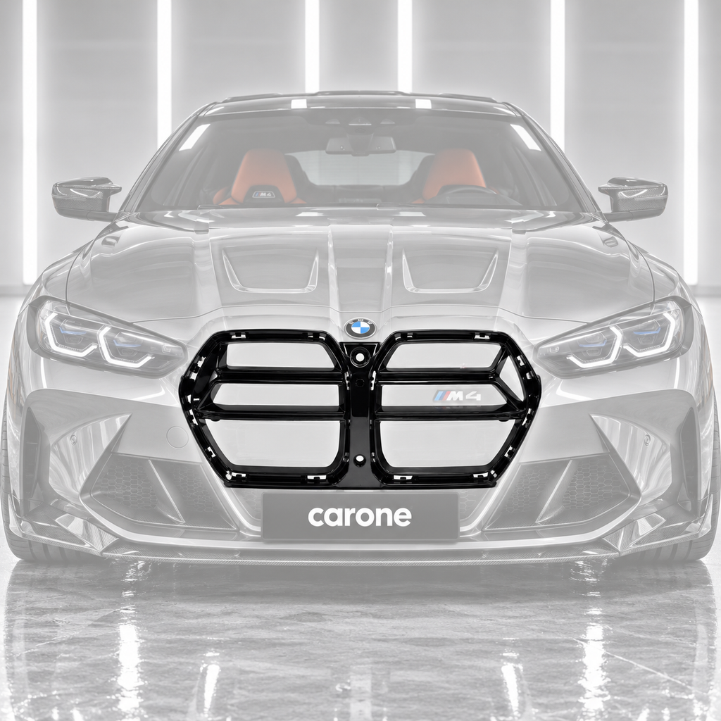 PARA BMW M3 G80 M4 G82 G83 CSL ESTILO ABS NEGRO BRILLANTE PARRILLA NARIZ 2021-2026