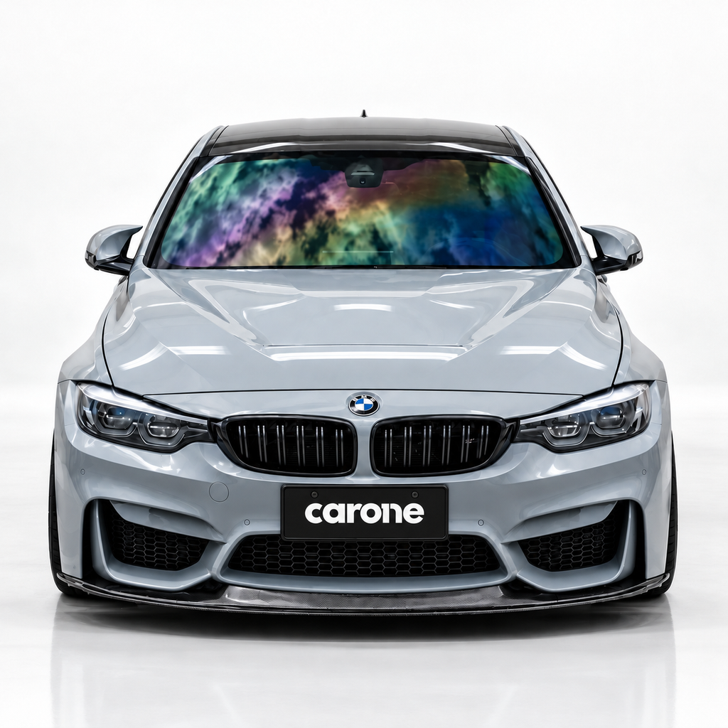 Divisor de labios de parachoques delantero estilo GTS de fibra de carbono para BMW F80 M3 F82 F83 M4 15-19