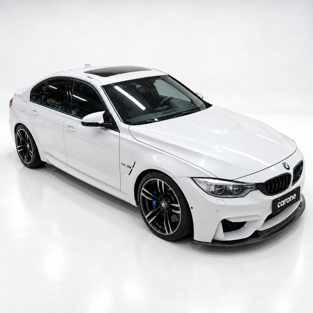 Divisor de labios de parachoques delantero estilo GTS de fibra de carbono para BMW F80 M3 F82 F83 M4 15-19