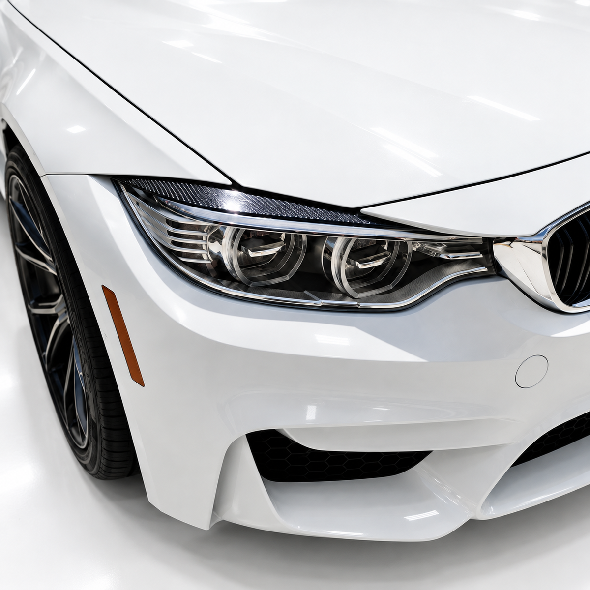 PARA BMW F80 F82 M3 M4 2014-2021 F32 F33 F36 FIBRA CARBONO FARO TAPA TAPA