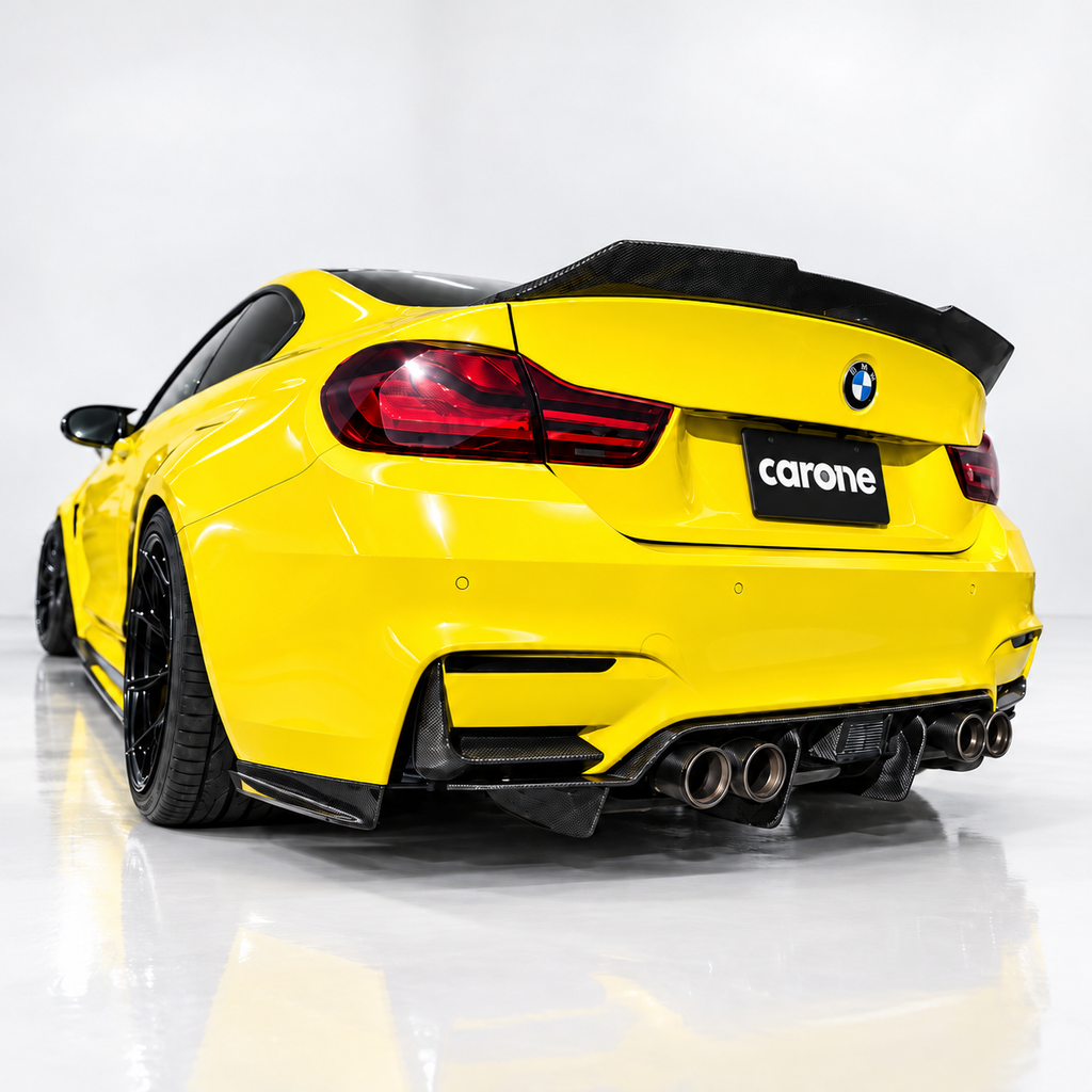 PARA BMW F82 M4 2015-20 HIGH KICK FIBRA DE CARBONO PATO ALERÓN MALETERO ALERÓN