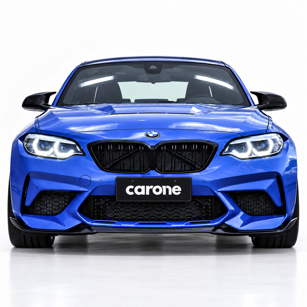 DIVISOR DE LABIOS DE PARACHOQUES DELANTERO DE FIBRA DE CARBONO ESTILO CS COMPETITION 19-21 PARA BMW F87 M2 COMPETITION