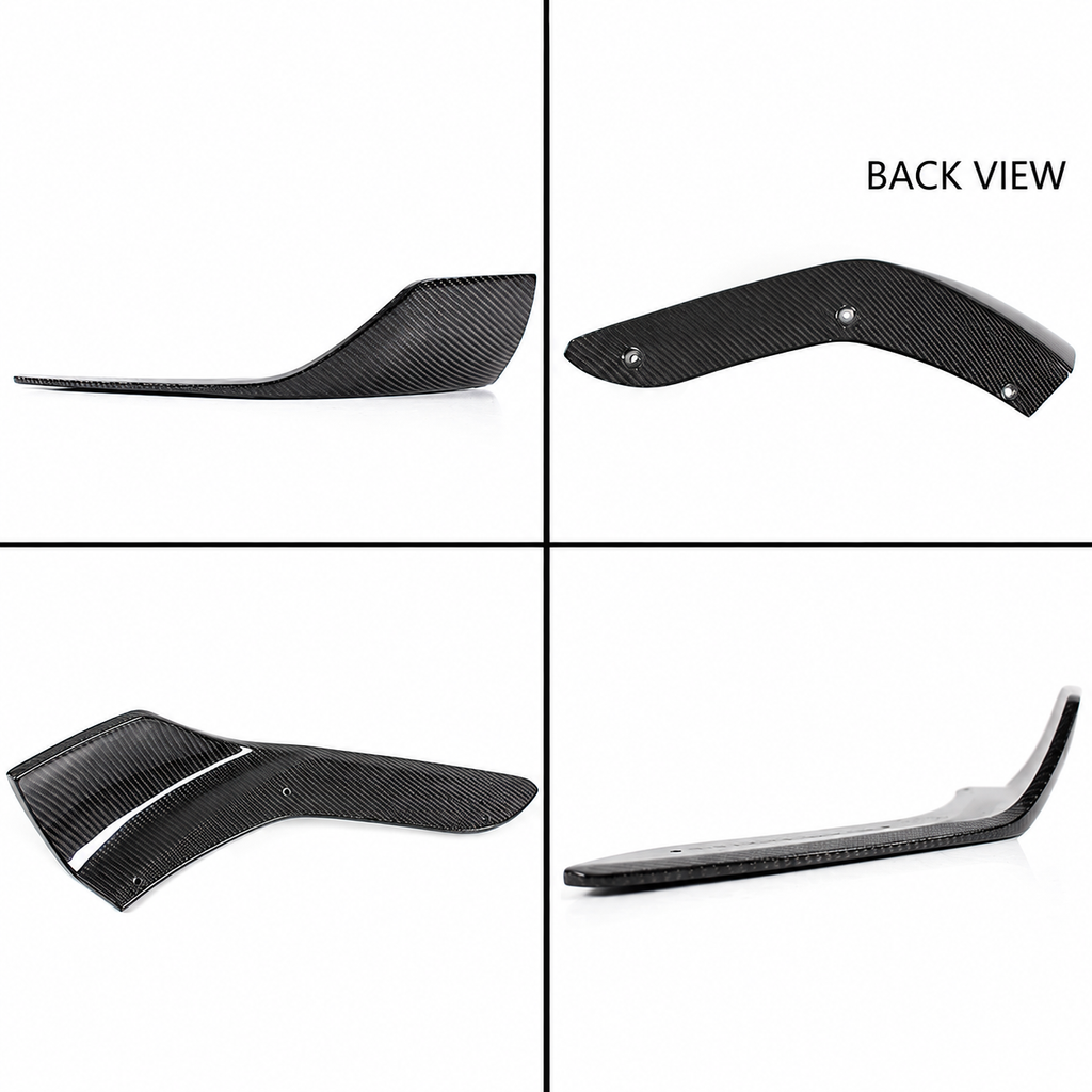 2 PIEZAS LABIO DIVISORES PARACHOQUES DELANTERO FIBRA CARBONO PARA BMW F87 M2 2016-2021