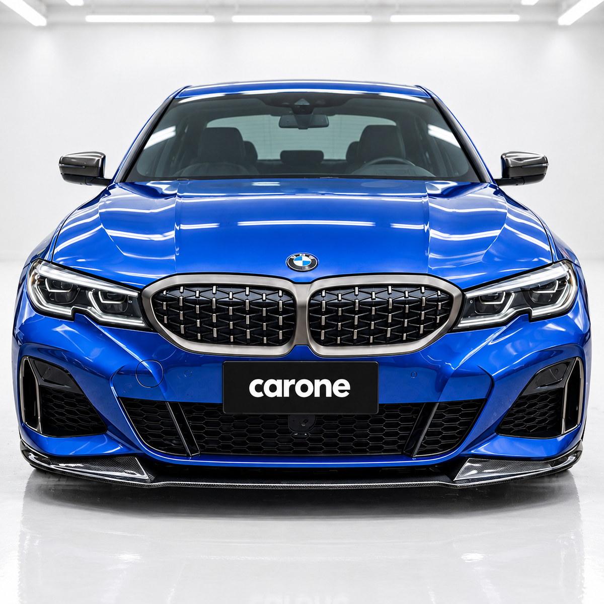 PARA BMW G20 M340i 330i M SPORT V2 GT 2019-22 FIBRA DE CARBONO PARACHOQUES DELANTERO LIP