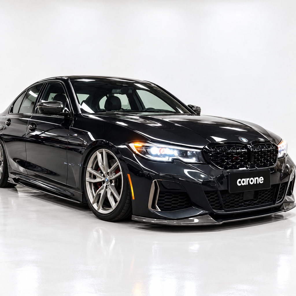 PARA BMW G20 M340i 330i M SPORT V2 GT 2019-22 FIBRA DE CARBONO PARACHOQUES DELANTERO LIP